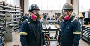half mask vs full face respirator protection factors
